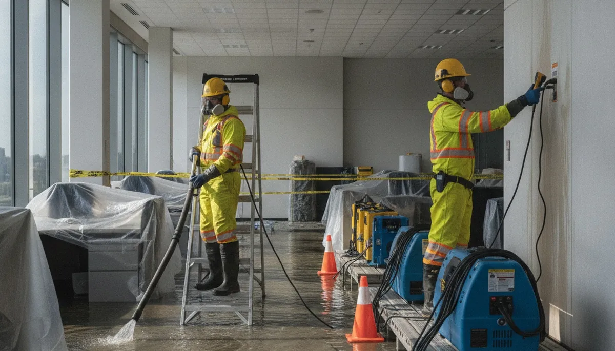 Commercial water damage restoration team serving Moreno Valley, CA with 24/7 emergency cleanup
