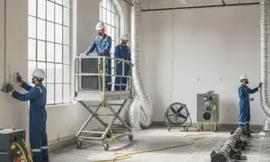 Structural drying equipment for hidden moisture removal in Moreno Valley, CA water-damage restoration