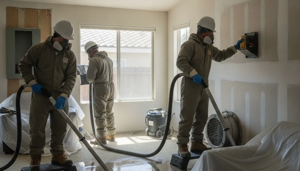Water damage restoration team serving Moreno Valley, CA with professional cleanup and repair services