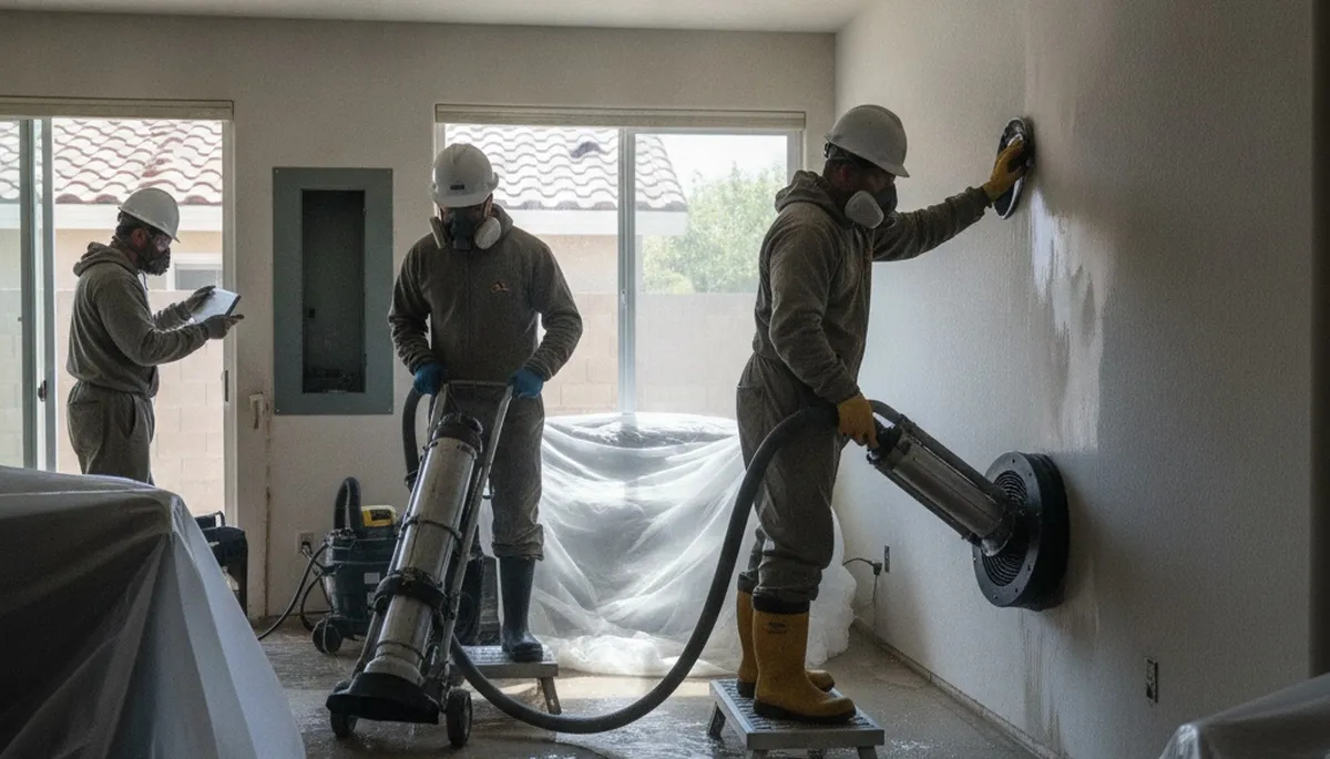 Water damage restoration team serving Moreno Valley, CA with emergency cleanup and drying services