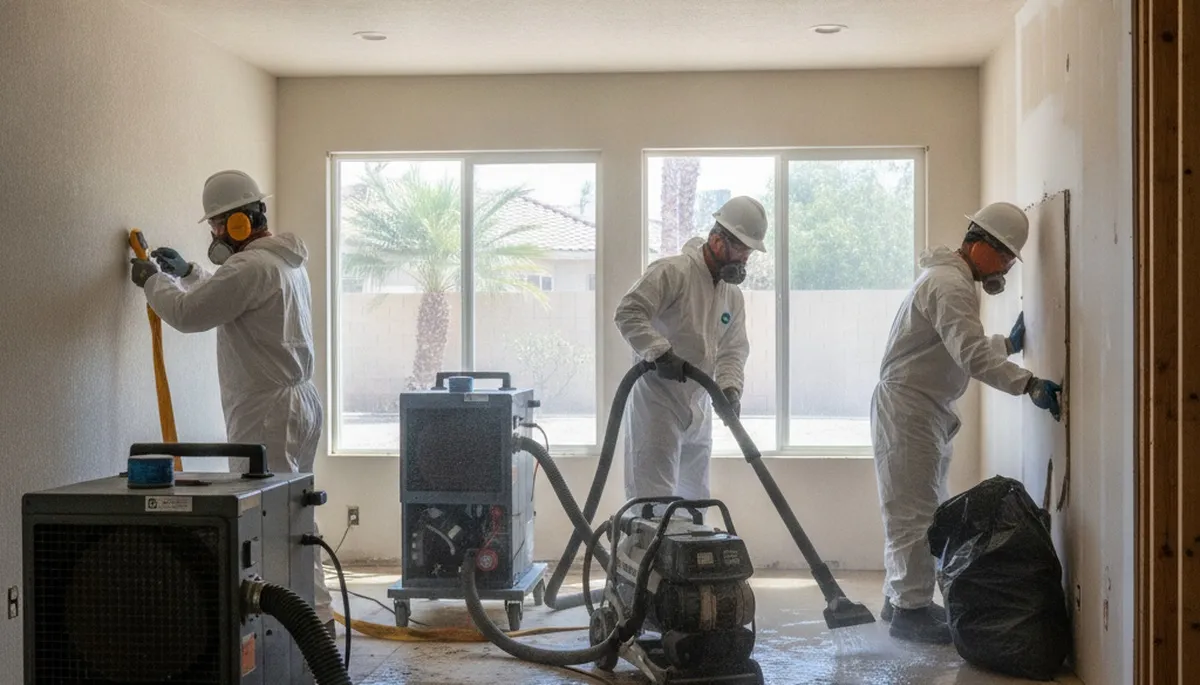 Water damage restoration team serving Moreno Valley, CA for fast cleanup and repair