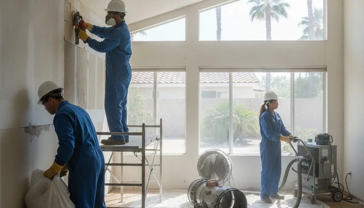 Water damage restoration team serving Moreno Valley, CA for fast cleanup and repair