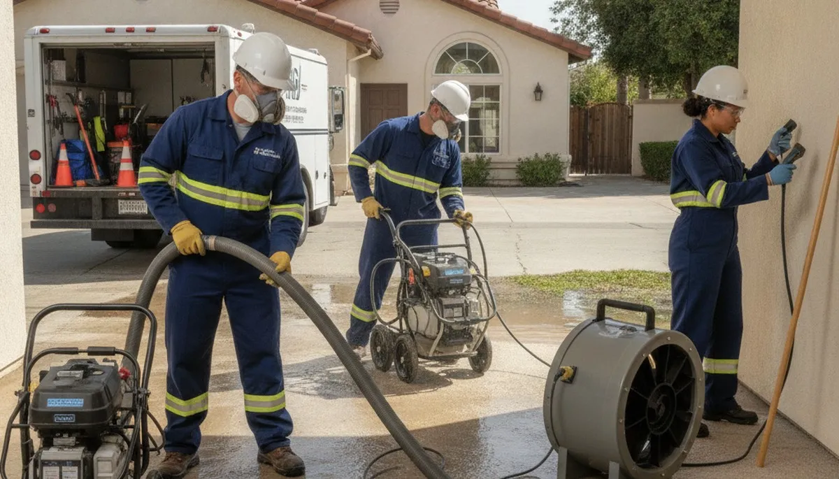 Water damage restoration team in Moreno Valley, CA serving homes and businesses
