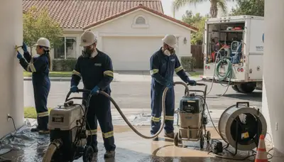 Water damage restoration team in Moreno Valley, CA providing emergency cleanup and repair services