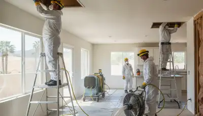 Water damage restoration team serving Moreno Valley, CA for emergency cleanup and repair