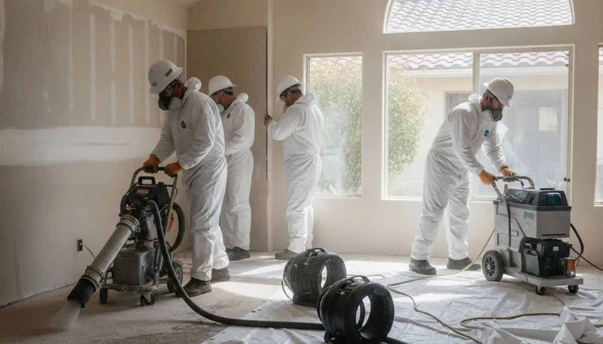 Water damage restoration team serving Moreno Valley, CA with professional cleanup and repair services