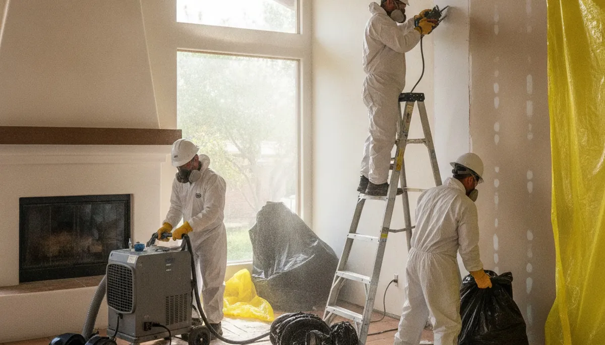 Water damage restoration team serving Moreno Valley, CA for emergency cleanup and repair