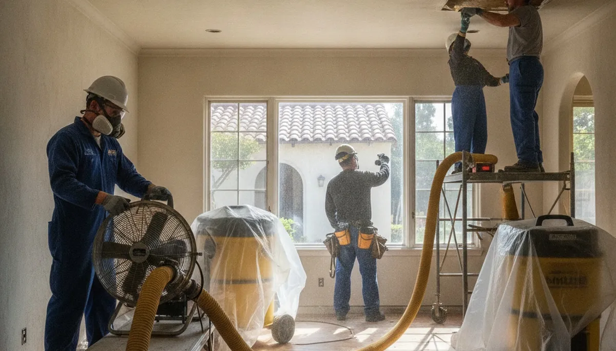 Water damage restoration team serving Moreno Valley, CA with professional cleanup and repair services