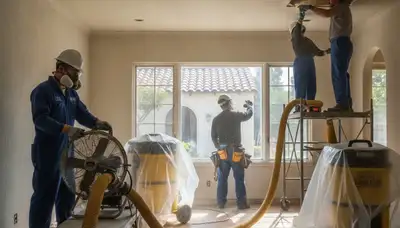 Water damage restoration team serving Moreno Valley, CA with professional cleanup and repair services