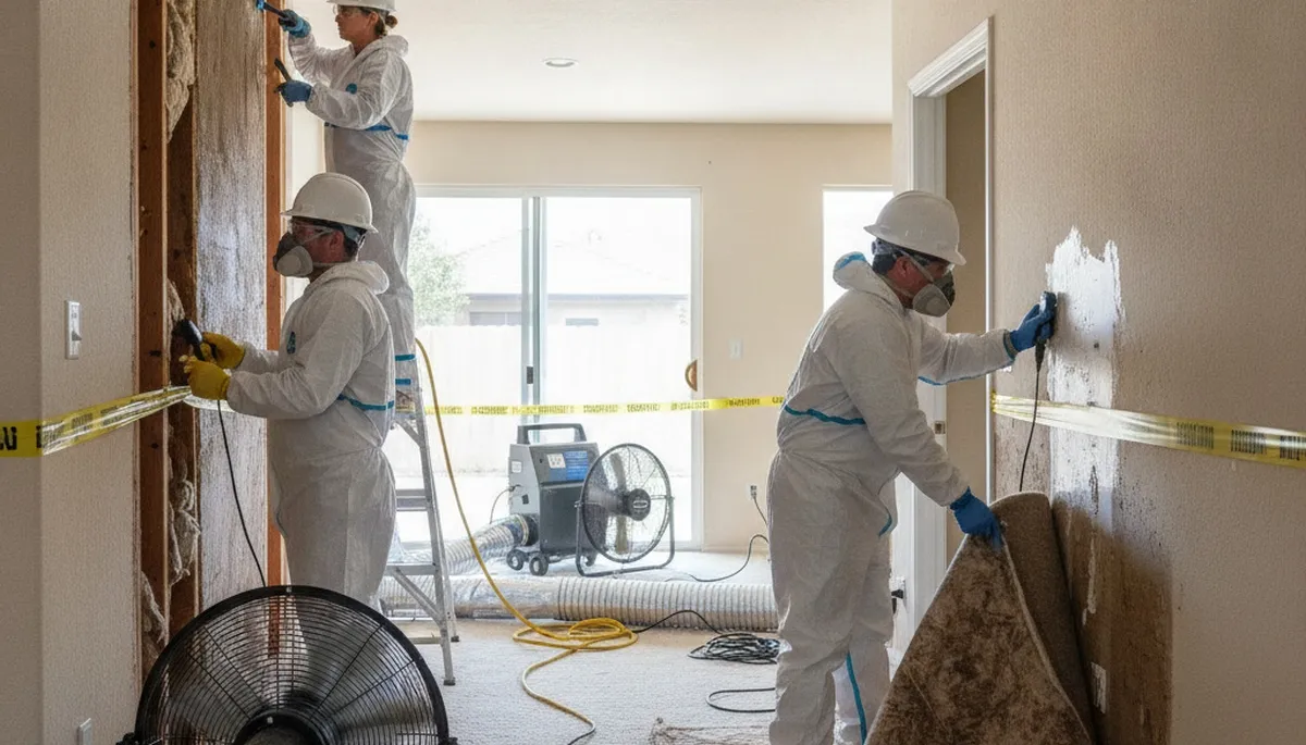 Water damage restoration team serving Moreno Valley, CA for fast cleanup and repairs