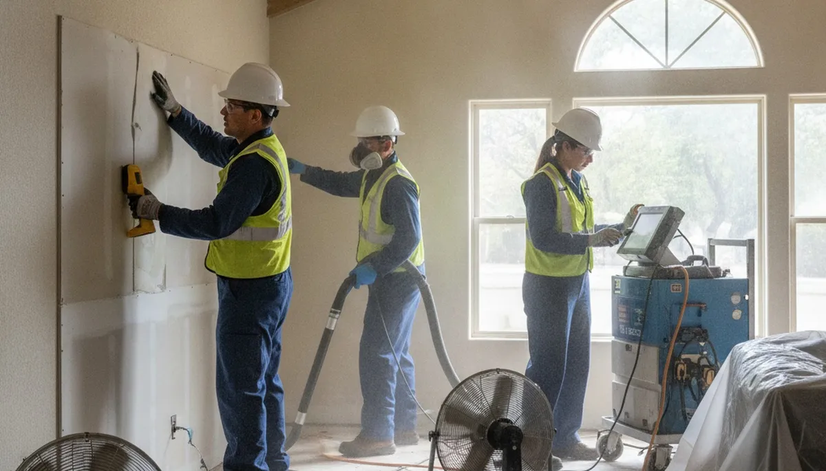 Water damage restoration team serving Moreno Valley, CA for fast cleanup and repair